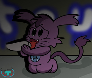 2_toes 3_fingers anthro bent_legs black_eyes cheek_tuft chest_gem disembodied_penis duo facial_tuft fangs feet fingers fur gem genitals graffiti grey_penis hair holding_penis kneeling licking light logo long_tail male male/male male_anthro male_humanoid markings noseless nude_anthro nude_male open_mouth open_smile oral penile penis penis_lick purple_body purple_fur purple_hair purple_tail purple_tail_tuft red_tongue sapphire_(gem) sex short_hair smile solo_focus tail tail_tuft teeth toes tongue tuft wall_(structure) whisker_markings mintytempest kappa_mikey guano_(kappa_mikey) humanoid mammal unknown_species 2017 artist_logo colored digital_drawing_(artwork) digital_media_(artwork) english_description lighting shaded