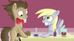 condom duo genitals hair male penis sexual_barrier_device wings young jbond friendship_is_magic hasbro my_little_pony mythology derpy_hooves_(mlp) doctor_whooves_(mlp) earth_pony equid equine horse mammal mythological_creature mythological_equine pegasus pony 16:9 widescreen