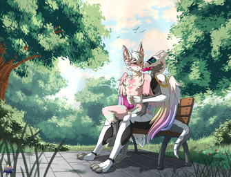 anal anal_penetration anthro anthro_on_anthro anthro_penetrated anthro_penetrating anthro_penetrating_anthro bench bodily_fluids cum cum_from_mouth cum_in_mouth cum_inside cumshot dominant duo ejaculation erection genital_fluids genitals larger_dom long_tongue machine male male/male male_penetrated male_penetrating male_penetrating_male nude oral outside park park_bench penetration penis plant public public_nudity public_sex sex sitting size_difference tongue tongue_in_mouth tongue_out tree pickynickit lu_(notthatlucy) android hybrid robot synth_(vader-san) absurd_res hi_res
