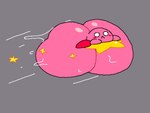 big_butt blush butt grey_background huge_butt hyper hyper_butt male pink_body simple_background solo star thick_thighs warp_star white_eyes superiorfox kirby_(series) nintendo kirby alien humanoid waddling_head 2024 digital_media_(artwork)