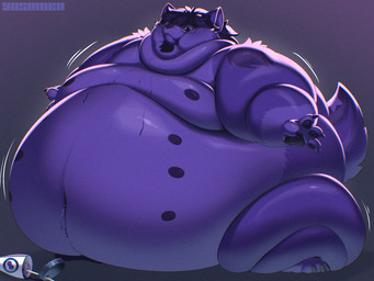 8_nipples anthro belly belly_expansion belly_inflation belly_jiggle berry_juice beverage blue_body blue_fur blue_hair blueberry_inflation blueberry_juice body_inflation claws container cup double_chin expansion eyewear eyewear_only facial_hair fur glasses glasses_only hair hyper inflation jiggling juice_(beverage) juice_from_mouth leaking leaking_juice looking_down male moobs motion_lines multi_nipple navel nipples nude obese overweight solo soul_patch standing swollen_cheeks text toe_claws wearing_glasses wide_hips x_no_na_x yosioka_san jojo_corgi canid canine canis domestic_dog herding_dog mammal pastoral_dog welsh_corgi 4:3 artist_name hi_res