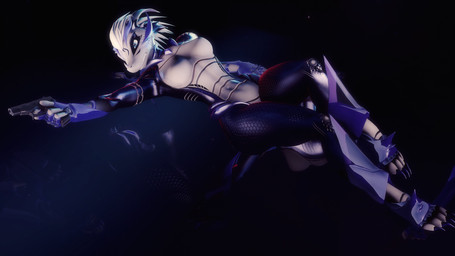 anthro black_background black_body black_scales black_tail blue_body blue_claws blue_eyes blue_scales breasts claws female grey_body grey_scales grey_tail gun hair handgun horn machine multicolored_body multicolored_scales multicolored_tail pistol ranged_weapon scales simple_background solo tail weapon white_hair warfaremachine warfaremachine_(modeler) cassie_alilkira warfare_alilkira alien android biyemorph robot scalie 16:9 2021 3d_(artwork) absurd_res digital_media_(artwork) hi_res widescreen