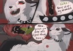 anthro anthro_pred anthro_prey bed bodily_fluids breasts bulge burning collar comic_panel crying dialogue digestion dissolving dissolving_skin dominant dominant_anthro dominant_female duo extreme_size_difference eyes_closed fangs female female_pred fur furniture gore hair hand_on_belly imminent_death internal larger_female larger_pred laying_on_tongue lying macro male male/female male_prey micro multicolored_body multicolored_fur multicolored_hair neck_bulge nipples nude nude_anthro nude_female nude_male on_back on_bed on_tongue open_mouth oral_vore organs predator/prey red_sclera saliva saliva_on_body saliva_on_tongue saliva_string scared scared_expression scared_face short_story simple_background size_difference smaller_male smile speech_bubble spiked_collar spikes stomach stomach_acid submissive submissive_male swallowing talking_to_prey tears teeth text tight_throat tongue unwilling_prey vore worried_face worried_look milkybunnyuwu helluva_boss mythology loona_(helluva_boss) niko_(marley_n_friends) canid canid_demon canine demon domestic_cat felid feline felis hellhound mammal mythological_canine mythological_creature tuxedo_cat absurd_res comic hi_res story story_in_description