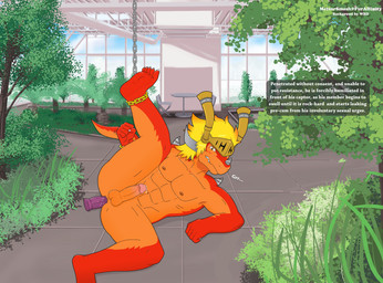 abs anal anal_masturbation anal_penetration anthro anus armor arms_bent balls barefoot bdsm bent_legs biped blush bodily_fluids bondage bound bunker butt chain chained claws confusion countershading dildo dildo_in_ass dildo_insertion erection feet fist forced forced_exposure genital_fluids genitals headgear horn humanoid_genitalia humanoid_penis humiliation looking_at_viewer male masturbation muscular muscular_anthro muscular_male navel nipples nude object_in_ass object_penetration one_leg_up orange_body orange_countershading orgasm pecs penetration penis precum raised_leg red_body restrained restraints sex_toy sex_toy_in_ass sex_toy_insertion solo spread_legs spreading submissive submissive_male tail text toe_claws meteorsmash bushiroad future_card_buddyfight mythology drum_bunker_dragon dragon mythological_creature mythological_scalie scalie 2014 english_text hi_res