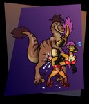 3_fingers 3_toes anal anthro arm_feathers balls big_breasts big_butt big_tail blep bodily_fluids bra breasts brown_body butt choker claws clothing collar cum cum_in_ass cum_inside cum_on_ground cumshot duo ejaculation facial_markings feathers feet female female_on_feral feral finger_claws fingers genital_fluids genitals glistening glistening_body glistening_bra glistening_choker glistening_clothing glistening_jewelry glistening_legwear glistening_lingerie glistening_necklace glistening_stockings glistening_underwear hair head_feathers head_markings holding_tail jewelry leaking_cum legwear lingerie male male/female markings necklace neckwear non-mammal_breasts paws penis scaled_body scales shocked sickle_claw simple_background size_difference stockings striped_arms striped_back striped_body striped_face striped_legs striped_markings striped_neck striped_tail stripes surprised_expression sweat sweatdrop tail tail_feathers tail_grab tail_markings toe_claws toes tongue tongue_out torn_clothing torn_legwear torn_stockings translucent translucent_clothing translucent_legwear translucent_stockings underwear yellow_body janek5 janek_(janek5) shelly_the_raptor anthrosaur dinosaur dromaeosaurid feathered_dinosaur feathered_scalie prehistoric_species reptile scalie theropod velociraptor absurd_res hi_res