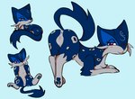 anus blue_background blue_body blue_fur female feral fur genitals pussy simple_background smile solo bloowolfy nintendo pokemon felid feline generation_5_pokemon liepard mammal pokemon_(species) 2022 hi_res