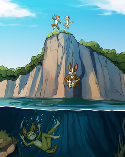 3_toes 5_fingers anthro cannonball feet female fingers hand_holding male nude skinny_dipping toes water young young_anthro diacordst paw_patrol ella_(paw_patrol) liberty_(paw_patrol) rubble_(paw_patrol) tracker_(paw_patrol) bernese_mountain_dog bird_dog canid canine canis domestic_dog golden_retriever hunting_dog labrador mammal mixed_breed molosser mountain_dog retriever swiss_mountain_dog 4:5 absurd_res hi_res