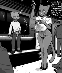 anthro balls big_breasts big_butt bodily_fluids breasts butt clothed clothing duo female fur genital_fluids genitals golden_shower low-leg_panties lowleg male male/female mature_anthro mature_female panties pasties peeing peeing_on_another penis shota standing tail text thick_thighs thong underwear urine urine_stream watersports wet wet_clothing young young_anthro young_male callmewritefag cartoon_network the_amazing_world_of_gumball gumball_watterson nicole_watterson domestic_cat felid feline felis mammal 2025 absurd_res black_and_white digital_drawing_(artwork) digital_media_(artwork) english_text hi_res monochrome screentone shaded incest_(lore) mother_(lore) mother_and_child_(lore) mother_and_son_(lore) parent_(lore) parent_and_child_(lore) parent_and_son_(lore) son_(lore)