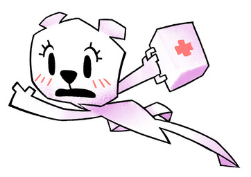 anthro black_eyes black_nose blush blush_lines clothing dress eyelashes featureless_feet feet female female_anthro first_aid_kit flat_body holding_object medical_instrument open_mouth pink_blush pseudo_clothing pseudo_dress red_cross running scientific_instrument solo triangle_nose white_body white_clothing white_dress white_ears gaturo cartoon_network the_amazing_world_of_gumball teri_(tawog) bear mammal paper_creature ursine 2016 digital_drawing_(artwork) digital_media_(artwork) shaded
