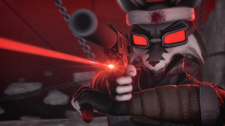 5_fingers accessory anthro black_nose blood bodily_fluids chain cheek_tuft clenched_teeth clothed clothing ears_up eyewear facial_tuft fingers fur goggles grey_body grey_fur gun handgun headband knife laser_sight male pistol ranged_weapon solo teeth tuft weapon white_body white_fur gold97fox warfaremachine_(modeler) madness_combat madness_combat_(series) canid canine fox mammal red_fox silver_fox true_fox 16:9 2021 3d_(artwork) absurd_res digital_media_(artwork) hi_res source_filmmaker_(artwork) widescreen