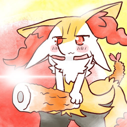 :3 ambiguous_anthro ambiguous_gender anthro biped blush chikuwa_(food) closed_smile dipstick_tail ears_down featureless_crotch food front_view holding_food holding_object looking_at_viewer markings mouth_closed object_in_tail pivoted_ears shrimp_(food) smile snout solo standing tail tail_markings annyui0611 nintendo pokemon braixen canid generation_6_pokemon mammal pokemon_(species) 1:1 2022 digital_drawing_(artwork) digital_media_(artwork) hi_res japanese_description portrait three-quarter_portrait translated_description