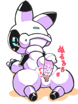 arm_support black_body blue_sclera blush blush_stickers bodily_fluids clitoris dildo dildo_in_vagina dildo_insertion female genital_fluids genitals half-closed_eyes looking_back lying machine multicolored_body narrowed_eyes nubbed_dildo on_front onomatopoeia penetration pull_out rear_view scut_tail sex_toy sex_toy_in_vagina sex_toy_insertion short_tail simple_background solo sound_effects stubby_legs tail text two_tone_body urethra vaginal vaginal_fluids vaginal_penetration vulva white_background white_body diru robot robot_anthro 2020 3:4 digital_drawing_(artwork) digital_media_(artwork) hi_res japanese_text shaded soft_shading