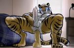 abs anal anal_masturbation anal_orgasm anal_penetration anthro balls barefoot bedroom big_penis biped black_body black_fur blue_eyes bodily_fluids butt claws crab_walk cum cum_on_belly cum_on_body cum_on_penis cum_on_self cum_while_penetrated dildo dildo_in_ass dildo_insertion dildo_sitting dripping ejaculation erection feet fur genital_fluids genitals glowing glowing_eyes hands-free hypnosis long_story looking_at_genitalia looking_at_penis male masturbation mind_control muscular muscular_anthro muscular_male nude object_in_ass orange_body orange_fur orgasm pecs penetration penis sex_toy sex_toy_in_ass sex_toy_insertion solo stripes toe_claws whiskers white_body white_fur bgn felid mammal pantherine tiger 2016 story story_in_description