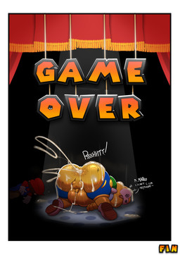 after_rape after_sex anthro anus backsack balls band-aid bandage big_balls big_balls_small_penis big_butt bodily_fluids bruised butt clothing cum cum_expulsion cum_fart cum_from_ass cum_in_ass cum_inflation cum_inside dialogue disproportionate_genitalia duo femboy game_over gameplay_mechanics genital_fluids genitals hoodie inflation male male/male non-mammal_balls penis shell small_penis solo_focus text topwear bootydox family_guy_death_pose mario_bros nintendo paper_mario paper_mario:_the_thousand_year_door koops mario human koopa koopa_troopa mammal reptile scalie turtle 2024 comic english_text hi_res meme