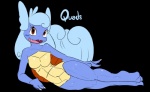 2016 alpha_channel anthro biped blush breasts elpatrixf feathered_wings feathers female generation_1_pokemon head_wings lying nintendo non-mammal_breasts nude open_mouth pokemon pokemon_(species) pokemorph quadriceps_(elpatrixf) reptile scalie simple_background smile solo transparent_background wartortle wings