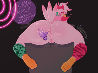 after_anal anal_fluids anthro anus big_anus blush bodily_fluids butt duo feathers feet female female/female freckled_butt freckles gaping gaping_anus genital_fluids genitals messy musk sitting sweat tail tail_feathers vaginal_fluids vulva notsafeforwank five_nights_at_freddy's five_nights_at_freddy's:_security_breach scottgames steel_wool_studios glamrock_chica roxanne_wolf avian bird chicken galliform phasianid 2022 4:3 hi_res