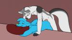 all_fours ambiguous_penetration anthro anthro_on_anthro anthro_penetrated anthro_penetrating anthro_penetrating_anthro arm_support biped black_nose blue_body blue_fur blue_hair breasts butt doggystyle duo erection eyes_closed female female_penetrated from_behind_position fur genitals green_eyes green_nose hair leaning male male/female male_penetrating male_penetrating_female penetration penis pillow sex short_hair side_boob simple_background white_body white_fur black-kitten muffin_(kly) ravi_whitefox canid canine canis fox mammal wolf 16:9 2016 2d_animation animated frame_by_frame short_playtime widescreen