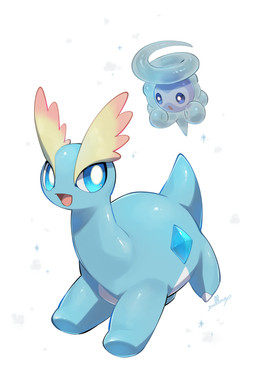 ambiguous_feral ambiguous_gender blue_body blue_eyes blue_tail duo featureless_feet feet feral grey_body multicolored_body open_mouth purple_body simple_background size_difference snowflake tail white_background white_body nullma nintendo pokemon amaura castform elemental_creature fossil_pokemon generation_3_pokemon generation_6_pokemon pokemon_(species) 2026 absurd_res digital_media_(artwork) hi_res signature