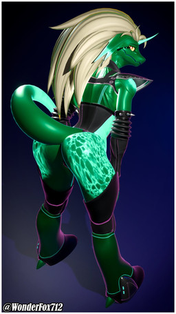 anthro athletic female green_body horn solo spacesuit wonderfox712 warfaremachine_(modeler) mythology sevan_(warfaremachine) dragon lizard mythological_creature mythological_scalie reptile scalie 3d_(artwork) 9:16 blender_(artwork) digital_media_(artwork) hi_res
