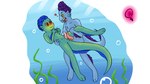 blue_body blue_scales duo erection genitals green_body green_scales male male/male penis scales shota underwater water young young_humanoid young_male young_on_young kakau221 disney luca_(pixar) pixar alberto_scorfano luca_paguro humanoid sea_monster 16:9 widescreen