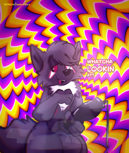 balls black_body black_fur black_nose bodily_fluids body_worship dripping fur genital_fluids genitals hyper knot male musk musk_worship musky_balls musky_penis open_mouth optical_illusion penis precum precum_drip red_eyes semi-anthro solo text conditional_dnp sadcat16hrz patreon kurai_(sgtmiller1233) canid canine canis mammal wolf absurd_res hi_res shaded sketch url