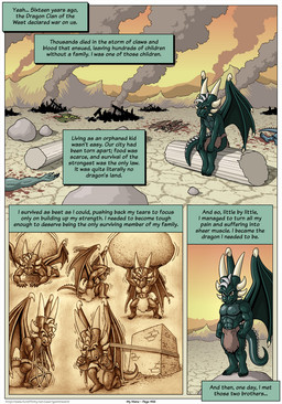 5_fingers 5_toes ambiguous_gender anthro back_spines barefoot blood blood_spatter bodily_fluids border bottomwear boulder brown_bottomwear brown_clothing brown_eyes brown_loincloth claws clenched_teeth clothed clothing corpse countershade_neck countershade_tail countershade_torso countershading crying detailed_background disembodied_hand exercise facial_horn feet finger_claws fingers flashback green_body green_claws group hand_on_knee hand_on_leg head_spines horn loincloth loincloth_only male male_anthro membrane_(anatomy) membranous_wings motion_lines muscular muscular_anthro muscular_male muscular_young narration navel neck_spines nipples non-mammal_navel non-mammal_nipples page_number pillar plantigrade pulling_object push-up rock silhouette simple_background sit-up sitting sky smoke soles spines squats standing sweat sweatdrop tail tail_spines tears teeth text text_box toe_claws toes topless topless_anthro topless_male weightlifting white_border white_horn white_sclera wing_claws wings workout yellow_sky young young_anthro young_male geminisaint mythology ra'ghalek dragon mythological_creature mythological_scalie scalie comic digital_media_(artwork) english_text hi_res monochrome sepia shaded url