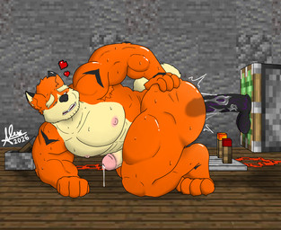 abs anal anal_penetration anthro anus balls barazoku bare_shoulders biceps big_balls big_butt big_nipples big_penis bodily_fluids bubble_butt butt butt_grab claws dildo dildo_in_ass dildo_insertion doggystyle dripping embarrassed erection eyebrows feet fingers from_behind_position full_body_view fur genital_fluids genitals hand_on_butt heart_symbol heterochromia humanoid_genitalia humanoid_penis looking_back looking_pleasured male male/male male_penetrated male_penetrating mature_male moan muscular muscular_anthro muscular_male nipples nude nude_anthro nude_male object_in_ass open_mouth orange_body orange_fur orgasm paws pecs penetration penis pleased_expression pointy_ears precum precum_drip sex sex_toy sex_toy_in_ass sex_toy_insertion solo solo_focus spread_butt spread_legs spreading submissive tail teeth thick_thighs toe_claws toes alex0731 minecraft_sheep_fucker larry_(alex0731) canid canine mammal 2026 full-length_portrait hi_res portrait signature