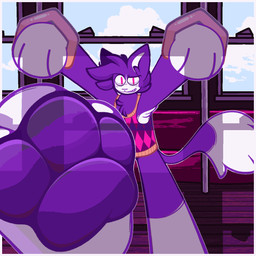 3_toes anthro armpit_tuft big_feet chest_tuft clothing cornered dipstick_tail fangs feet first_person_view foot_fetish foot_focus hip_sway huge_feet hyper hyper_feet male markings pawpads public_transportation rapid_transit smug_face smug_grin solo sweater sweater_vest tail tail_markings teasing teasing_viewer teasing_with_feet teeth toes topwear train tuft underwear vehicle vest cinemachimaera animal_crossing nintendo rover_(animal_crossing) domestic_cat felid feline felis mammal 1:1 animated hi_res