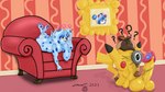 16:9 4k absurd_res anthro anthrofied aroused big_penis blue's_clues blue_(blue's_clues) canid canine canis chair coldbrew confusion detective_pikachu domestic_dog duo female framed_picture furniture generation_1_pokemon generation_2_pokemon genitals graduation_cap hi_res huge_penis hyper hyper_genitalia hyper_penis magnifying_glass male male/female mammal marill nickelodeon nintendo penis pikachu pokemon pokemon_(species) tail tail_motion tailwag widescreen