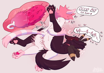 andromorph andromorph/female andromorph_anthro andromorph_penetrated animal_genitalia animal_penis anthro anthro_on_anthro anthro_penetrated anthro_penetrating anthro_penetrating_anthro barbed_humanoid_penis black_body black_fur blush blush_lines blushing_profusely bodily_fluids dialogue drunk feline_genitalia feline_penis female female_anthro female_on_top female_penetrating female_penetrating_andromorph female_penetrating_anthro female_penetrating_intersex fur genital_fluids genitals good_boy hair heart_symbol hug hugging_object hugging_plushie humanoid_genitalia humanoid_penis hybrid_genitalia hybrid_penis internal internal_vaginal intersex intersex/female intersex_anthro intersex_penetrated mastectomy_scar moan mommy_kink motion_lines multicolored_body multicolored_fur on_top onomatopoeia pawpads paws penetration penile_spines penis pink_body pink_fur pink_hair plushie scar sex sound_effects speech_bubble submissive submissive_andromorph submissive_intersex substance_intoxication sweat sweatdrop text vaginal_fluids white_body white_fur lustwasp tarot_(parchmentbearer) zach_(lustwasp) domestic_cat felid feline felis mammal absurd_res english_text hi_res trans_(lore) trans_man_(lore)