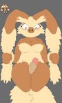 3:5 absurd_res angry anthro around_drum bodily_fluids breasts cleavage clothed clothing cross-popping_vein cum digital_media_(artwork) duo female fusion generation_1_pokemon generation_4_pokemon genital_fluids genitals hi_res human human_on_anthro hybrid interspecies leaking_precum lopunny male male/female mammal muscular muscular_female nintendo penis pokemon pokemon_(species) pokemon_fusion pokemon_infinite_fusion pokephilia precum primeape reference_image sex thigh_sex