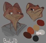 anthro grey_background male simple_background solo boloid disney zootopia nick_wilde canid canine fox mammal red_fox true_fox bust_portrait digital_drawing_(artwork) digital_media_(artwork) hatching_(art) headshot_portrait hi_res portrait shaded sketch