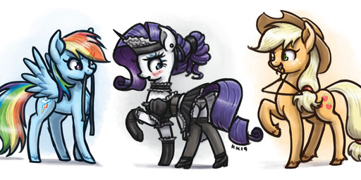 back_wings blonde_hair blue_body blue_fur blush clothed clothed_feral clothing cutie_mark ear_piercing embarrassed feathered_wings feathers female feral fetlocks fur grey_clothing grey_panties grey_underwear group hair hooves horn legwear maid_headdress maid_uniform multicolored_hair orange_body orange_fur panties panty_shot piercing ponytail purple_hair rainbow_hair raised_hoof simple_background smile stockings tied_hair trio underwear uniform upskirt white_background white_body white_fur wings king-kakapo friendship_is_magic hasbro my_little_pony mythology applejack_(mlp) rainbow_dash_(mlp) rarity_(mlp) equid equine horse mammal mythological_creature mythological_equine pegasus pony unicorn 2019 hi_res