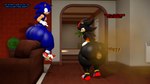 16:9 bathroom big_butt butt english_text excessive_feces fart feces groaning hi_res huge_butt hyper hyper_butt hyper_feces male male/male nightsoil pooping scatplay sega shadow shadow_the_hedgehog smelly sonic_the_hedgehog sonic_the_hedgehog_(series) text thick_thighs toilet widescreen