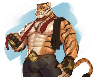 Rating: q
ID: 5754338
Date: 2025-08-03 19:01:55 -0400
Status: pending
Score: 16
abs anthro belt biped brown_body brown_fur bulge clothed clothing epic_games felid fingerless_gloves fortnite fur gloves handwear international_tiger_day male mammal multicolored_body multicolored_fur muscular muscular_anthro muscular_male necktie nipple_piercing nipples orange_body orange_fur oscar_(fortnite) pantherine piercing shirt_on_shoulder simple_background solo tail tiger topless topless_anthro topless_male vanillapawbs white_body white_fur post #5754338