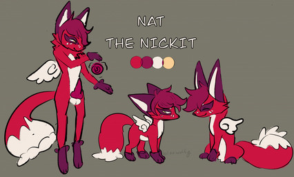animal_genitalia animal_penis anthro canine_genitalia canine_penis feral genitals grey_background knot male penis simple_background solo wings bloowolfy nintendo pokemon nat_(bloowolfy) canid canine generation_8_pokemon mammal nickit pokemon_(species) 2022 model_sheet