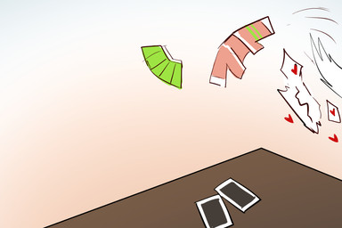 card clothing furniture gradient_background heart_symbol motion_lines simple_background table zero_pictured sollyz 2020