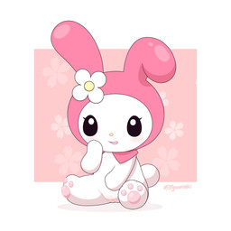 anthro biped black_sclera blush blush_lines chibi eyelashes female female_anthro flower genitals hand_on_face hood long_ears long_eyelashes nude nude_anthro nude_female open_mouth open_smile pawpads paws pink_blush pink_hood pink_pawpads plant plump_labia pupils rabbit_ears scut_tail shadow short_tail simple_background sitting sitting_on_ground smile solo tail vulva white_arms white_body white_face white_flower white_paws white_pupils white_tail white_vulva yellow_nose young young_anthro young_female zyuuniie onegai_my_melody sanrio my_melody lagomorph leporid mammal rabbit 1:1 absurd_res hi_res signature