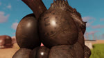 anal anal_penetration balls big_balls big_butt black_body black_skin blurred_background bouncing_butt brown_body brown_skin building butt butt_jiggle butt_tattoo duo feral genitals glistening glistening_body grass horn huge_butt intraspecies jiggling looking_at_viewer looking_back male male/male penetration plant raised_tail sex sky spikes spikes_(anatomy) tail tattoo vehicle willie_piv enclave_(fallout) fallout microsoft roblox enclaw_(willie_piv) deathclaw monster reptile scalie 16:9 3d_(artwork) animated digital_media_(artwork) hi_res high_framerate no_sound short_playtime watermark webm widescreen