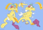 accessory ahegao anthro balls band-aid bandage bite biting_lip black_eye_(injury) blue_eyes bodily_fluids breath bruised cartoon_physics clothing cotton_tail cum detachable detachable_balls detachable_ears detachable_genitalia detachable_penis ejaculation fellatio footwear foreskin fur genital_fluids genitals gloves handwear headband looking_pleasured male masturbation modular modular_anatomy one_glove one_sock oral orgasm pattern_clothing pattern_footwear pawpads penile penis sex solo striped_clothing striped_footwear stripes sweat underpaw white_clothing white_gloves white_handwear whoops yellow_body yellow_fur brainsister bonkers_(series) fallapart_rabbit lagomorph mammal hi_res