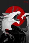 ambiguous_gender bite blood bodily_fluids claws duo feral fur membrane_(anatomy) membranous_wings open_mouth teeth tongue wings ezevin mythology dragon furred_dragon furred_scalie mythological_creature mythological_scalie scalie 2017 digital_media_(artwork)