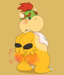 after_spanking anthro big_butt bodily_fluids butt hand_on_butt kerchief male pain rear_view reddened_butt sad shell-less shota slightly_chubby snaggle_tooth solo tears young srbunny649 mario_bros nintendo bowser_jr. koopa scalie absurd_res digital_media_(artwork) hi_res