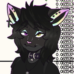 anthro black_body black_fur black_hair clothed clothed_anthro clothed_male clothing collar ear_piercing ephram eyebrows eyeliner fur hair heterochromia jewelry looking_at_viewer makeup male male_anthro messy_hair necklace numbered_sequence piercing pink_nose rgb_lighting slutty_face solo thick_eyebrows three-quarter_view kenunsoy domestic_cat felid feline felis mammal 1:1 bust_portrait digital_drawing_(artwork) digital_media_(artwork) low_res portrait