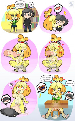 ahegao anthro anthro_penetrated balls big_breasts big_penis black_eyes black_hair blue_eyes blush bodily_fluids book bookshelf breasts chair cleavage clothed clothing cowgirl_position cum cum_in_hair cum_in_mouth cum_in_vagina cum_inside cum_on_belly cum_on_body cum_on_breasts cum_on_chest cum_on_face cum_on_ground cum_on_leg desk dialogue disembodied_penis drooling duo ejaculation erection fellatio female female_on_human female_on_top female_penetrated fingering fingering_self french_kissing from_front_position fur furniture genital_fluids genitals grey_eyes grey_hair hair hand_behind_head hand_on_penis hand_on_shoulder handjob hands_on_shoulders heart_eyes heart_symbol holding_breast human_on_anthro human_penetrating human_penetrating_anthro inside interrobang interspecies kissing looking_pleasured male male/female male_on_anthro male_on_bottom male_penetrating male_penetrating_female masturbation moan nipples nude on_bottom on_chair on_top open_mouth oral oral_penetration pawpads paws penetration penile penile_penetration penis reverse_cowgirl_position saliva sex sitting smile standing stealth_sex sweat table teeth text tongue tongue_out unprofessional_behavior vaginal vaginal_fingering vaginal_fluids vaginal_masturbation vaginal_penetration vaginal_squirting vulva yellow_body yellow_fur blackcatart animal_crossing nintendo isabelle_(animal_crossing) tom_nook_(animal_crossing) villager_(animal_crossing) canid canine canis domestic_dog human mammal raccoon_dog shih_tzu tanuki toy_dog english_text hi_res
