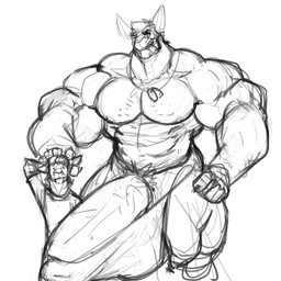 5_fingers abs age_difference anthro backwards_baseball_cap backwards_hat barazoku barely_contained barely_contained_penis baseball_cap biceps big_bulge big_muscles big_penis biped bulge cigar cigar_in_mouth claws clothed clothed_anthro clothed_male clothing deltoids dog_tags dot_eyes duo erection eyebrows finger_claws fingers genitals hair hair_through_hat hand_behind_head hand_on_another's_head hand_on_hip hat headgear headwear huge_bulge huge_muscles huge_penis humanoid_genitalia humanoid_hands humanoid_penis hyper hyper_bulge hyper_genitalia hyper_muscles hyper_penis larger_anthro larger_male looking_at_viewer male male_anthro manly mature_anthro mature_male monotone_background mouth_closed muscle_size_difference muscular muscular_anthro muscular_arms muscular_male muscular_thighs nipples object_in_mouth older_anthro older_male pecs penis pubes quads shirt short_hair simple_background simple_eyes size_difference smaller_anthro smaller_male smile smiling_at_viewer smoking smoking_cigar standing topless topless_anthro topless_male topwear trapezius triceps vein veiny_penis white_background younger_anthro younger_male oldshep andrew_jr andrew_sr kangaroo macropod mammal marsupial 1:1 black_and_white digital_drawing_(artwork) digital_media_(artwork) monochrome sketch father_(lore) father_and_child_(lore) father_and_son_(lore) parent_(lore) parent_and_child_(lore) parent_and_son_(lore) son_(lore)