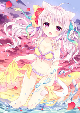 ahoge animal_ears bikini blush bra breasts cat_ears cat_tail catgirl cleavage clothed clothing feline female frills hair human long_hair looking_at_viewer mammal navel original outstretched_arms purple_eyes purple_hair sea solo splashing sunset swimsuit tail_bow twintails underwear wasabi_(sekai) water
Rating: Safe
Score: 4
User: AnacondaRifle
Date: March 11, 2014
