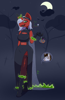 anthro big_breasts breasts clothed clothing cross dress fangs female fire glistening hair holidays horn legwear looking_at_viewer makeup mascara moon multi_eye multi_limb night open_mouth piercing simple_background solo stockings sweets teeth text thick_thighs transformation wide_hips moxymax friendship_is_magic halloween hasbro my_little_pony mythology arachnid arthropod canid canine canis changeling_(mlp) equid equine fly_(animal) horse insect mammal mythological_creature mythological_equine pony spider unicorn wolf absurd_res cel_shading hi_res shaded