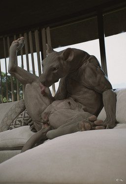 anatomically_correct anatomically_correct_genitalia animal_genitalia animal_vulva anus butt feet feline_genitalia feline_vulva female feral furniture genitals hairless inside licking melanistic multi_nipple nipples nude pawpads paws pose quadruped semi-anthro soles solo spread_anus spread_butt spread_legs spreading tail tail_anus toes tongue tongue_out vulva cosmiclife magi_(cosmiclife) domestic_cat felid feline felis hairless_cat hybrid lion mammal pantherine sphynx_(cat) 3d_(artwork) digital_media_(artwork) hi_res pinup
