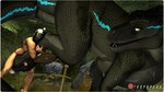 16:9 3d_(artwork) armor black_body black_scales blue_body blue_eyes blue_scales claws digital_media_(artwork) dinosaur duo feet female feral foot_fetish foot_play footjob forest genitals grey_body grey_scales headgear helmet hi_res human larger_female larger_feral lifted looking_back male male/female mammal melee_weapon muscular muscular_male outside penis penis_between_toes plant prehistoric_species raised_leg reptile rock scales scalie sex sharp_teeth shield size_difference source_filmmaker_(artwork) sword teeth toe_claws tree twopapers weapon widescreen ziina