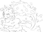 claws kemono male pebble sea seaside shark_tail solo water caluo canid canine canis domestic_dog fish mammal marine shark 4:3